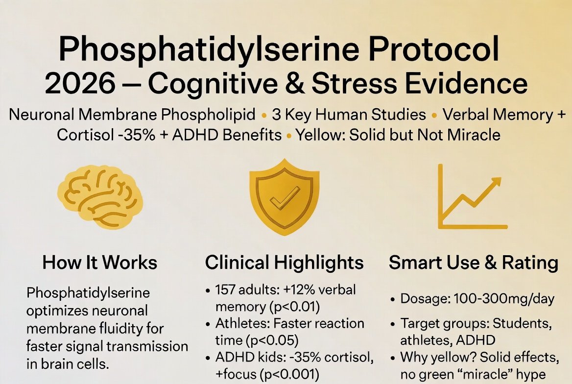 Phosphatidylserin: Das Nahrungsergänzungsmittel, das das Gedächtnis stärkt und Cortisol senkt