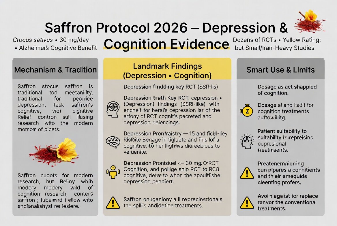 Safran gegen Depressionen und für die Kognition: Was die Forschung wirklich sagt