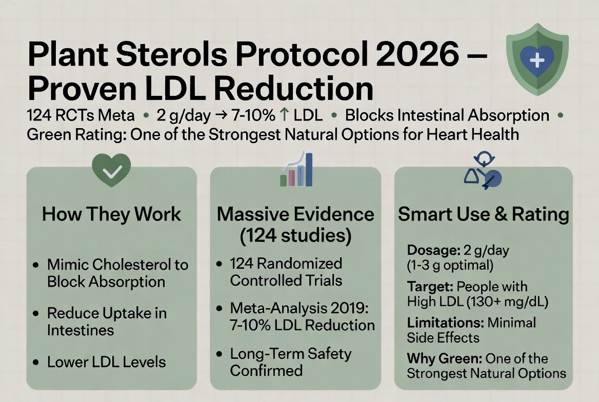 Pflanzliche Sterole: Das Nahrungsergänzungsmittel, das LDL-Cholesterin um 10 % senkt