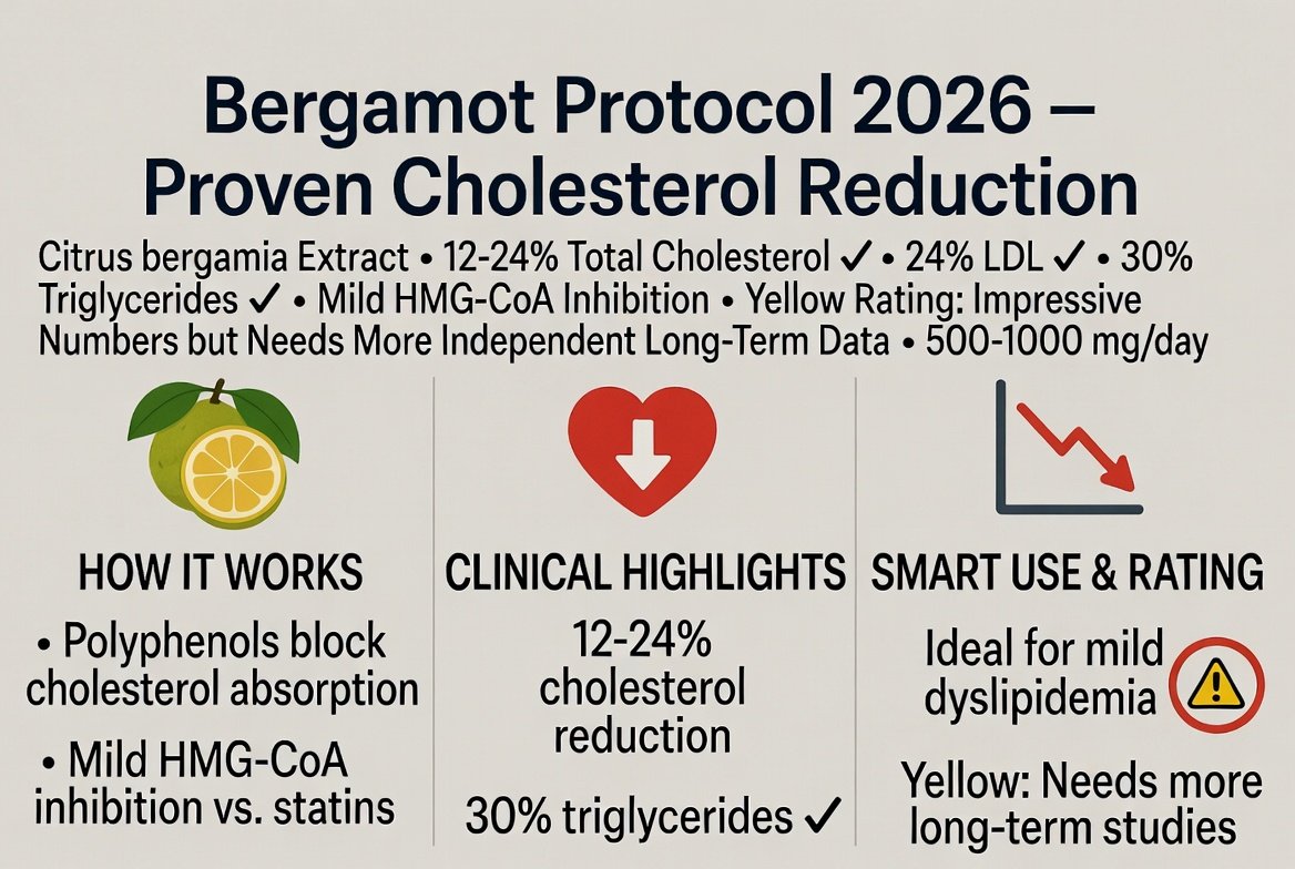 Bergamotte: Zitrusfruchtextrakt senkt Cholesterin und Triglyceride