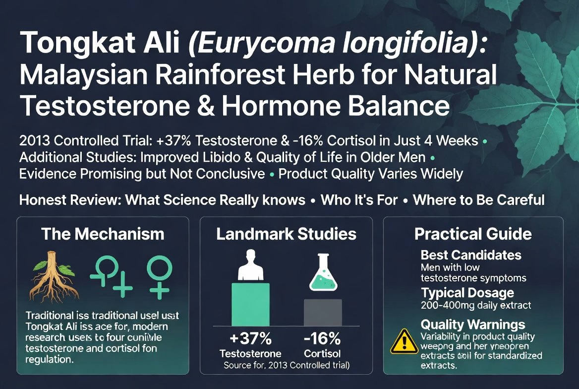 Tongkat Ali: Das malaysische Kraut, das Testosteron steigert und Cortisol senkt