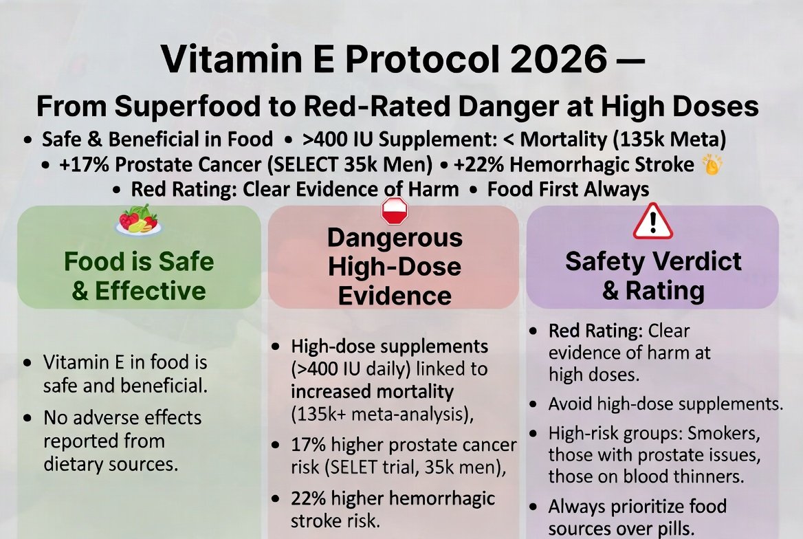 Vitamin E als Nahrungsergänzungsmittel: Warum eine hohe Dosis schädlich sein kann